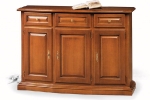 מזנון  CREDENZA מעוצב  - 3 ארוניות ומדפים + 3 מגירות   . דגם - A/204 על סורקל בזוויות צדדיות   זניני- איטליה .